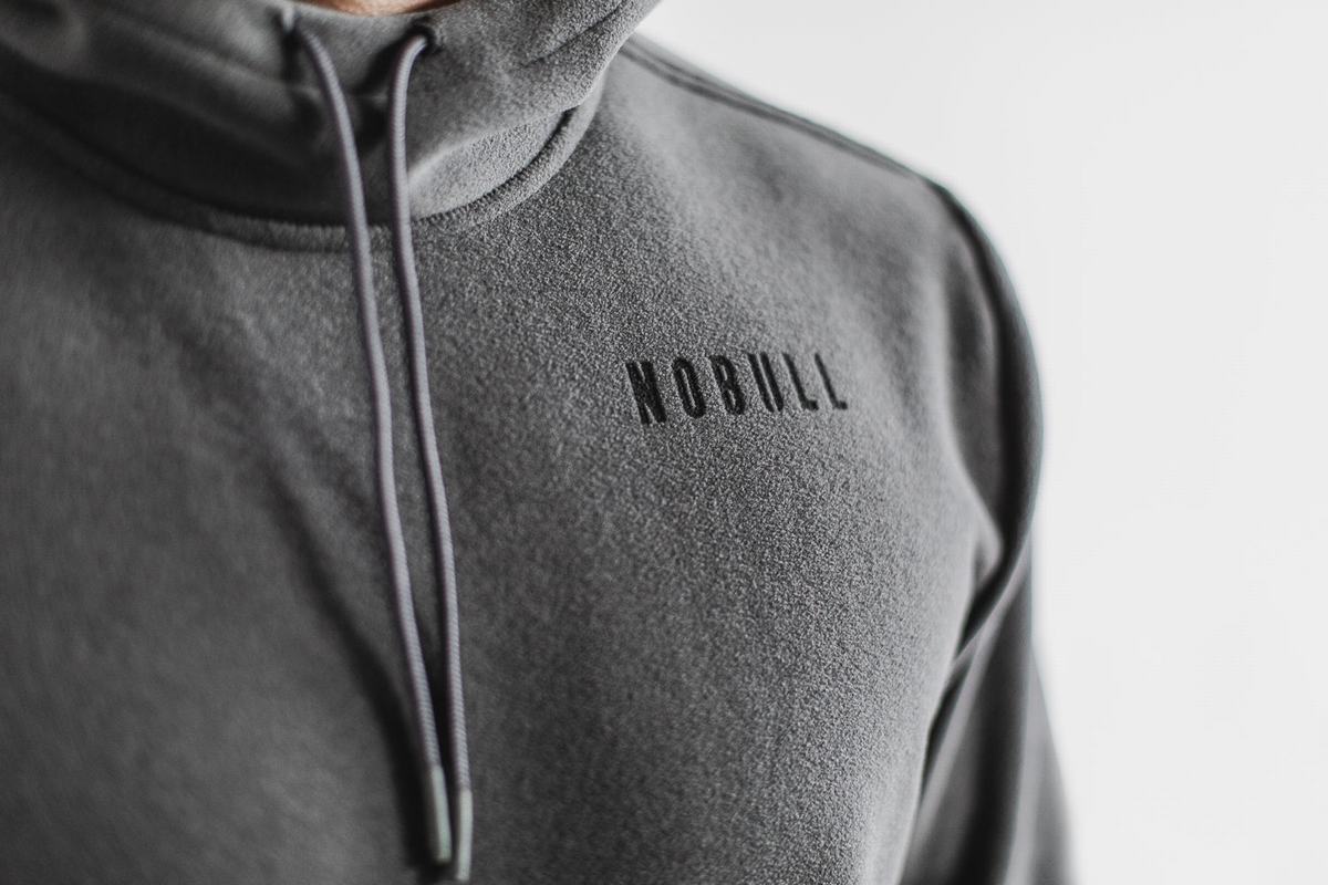 Nobull Arctic Men's Hoodie Dark Grey | Australia (FR1256)